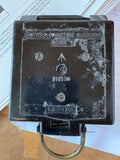 Base of compass showing embossed "Compass, Magnetic Marching, Mark 4" and maker's mark