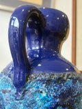 Large Vintage Marei Keramik Fat Lava Vase with Handle – Mid-Century West German Pottery