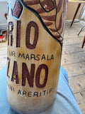 Large Ceramic Advertising Bottle | Florio Cinzano Vermouth Design, Signed Studio Pottery, 55cm