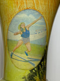 Vintage Soviet shot put trophy 38cm high