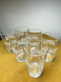 Boxed set of six French Coca Cola glasses