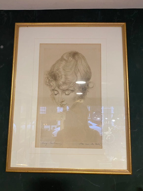 19th century framed drawing