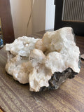 Apophyllite Crystal Cluster – White, Pink & Clear – 645g – Natural Healing Mineral Specimen