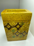 Bitossi 'Spagnolo' yellow slab vase