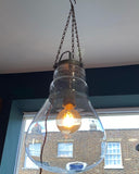 Oversized Lightbulb Hanging Light – Vintage Style with Retro Twisted Cord