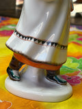 Lomonosov “Northern Girl with Flower” (Yakut Girl) Porcelain Figurine – Made in Russia, 20 cm