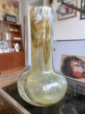 Large Mould-Blown Glass Vase in Swirled Earth Tones – 33.5cm