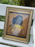 Small framed original print of Chinese Girl by Vladimir Tretchikoff