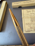 Vintage Mabie Todd Fyne-Poynt Propelling Pencil – Gold Plated – Original Box & Leads – 1940s
