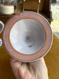 Pair of Vintage Italian Ceramic Chamberstick Candle Holders – Hand Painted