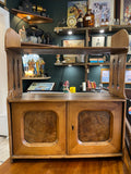 Arts and Crafts walnut wall cabinet