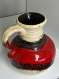 Mid-Century 1960s Bay Keramik West German Pottery Lava Glaze Vase/Jug