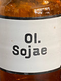 Vintage apothecary bottle - Ol. Sojae