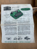 Original instruction leaflet for Mettoy Prefect typewriter No.4320