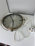 Mid century plug in Metamec wall clock