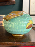 Art Deco Ditmar Urbach Czech Pottery Vase with Twin Handles – Hand Painted – c.1930s