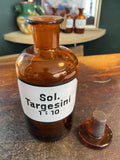 Vintage apothecary bottle - Sol. Targesini