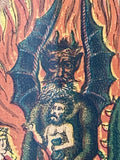 Antique lithograph of The Last Judgment