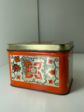 Small vintage Russian tin tea caddy