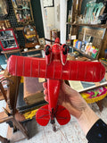 Vintage Metal Biplane Model G-PITZ | Pitts Special Aerobatic Aircraft Collectible
