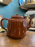 Large vintage enamel teapot