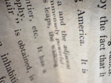 Close-up of Victorian Primus Magic Lantern slides information sheet.