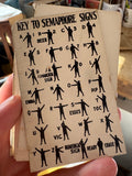 Key to Semaphore Signs reference card