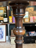 Edwardian Mahogany Torchere – Turned Pedestal Plant Stand – 106cm – c.1900–1910
