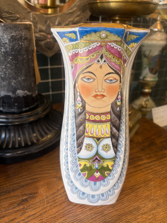 Vintage Handpainted Russian Porcelain Vase – Unique Collectible Decor