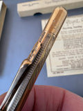 Vintage Mabie Todd Fyne-Poynt Propelling Pencil – Gold Plated – Original Box & Leads – 1940s