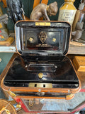 Antique Victorian Toleware Japanned Cash Box – Henry Loveridge & Co – c.1890 – With Key