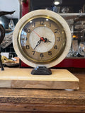 Art Deco Marble Mantel Clock with Stag Garniture – 1930s