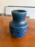 Mid-Century Steuler Keramik Vase – West German Pottery, Blue, 15cm