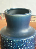 Mid-Century Steuler Keramik Vase – West German Pottery, Blue, 15cm