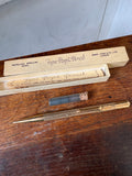 Gold plated Fyne Poynt mechanical pencil by Mabie Todd in original presentation box