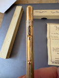 Vintage Mabie Todd Fyne-Poynt Propelling Pencil – Gold Plated – Original Box & Leads – 1940s