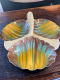 1930s Art Deco Shelley Trefoil Dish – Vibrant Hand-Painted Design