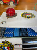 Vintage ASC-Japan Tin Toy Ford Galaxie Police Car – 1960s Battery-Powered