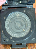 Close-up of compass dial markings