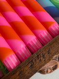 Neon Pink & Orange Helter Skelter Candle – True North Chandlers