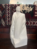 Large Soviet porcelain Lenin statue with marble effect finish