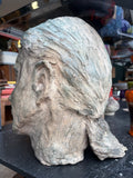 Mid-Century Plaster Maquette Sculpture Head of a Woman
