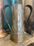 Antique Newlyn Arts & Crafts Copper Vase – Stylised Tulip, Circa 1905