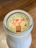 Rare 1960s Vintage Milk Bottle – Wilts Farm Dairy Shop Display Piece