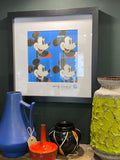 Framed print of Mickey Mouse lithograph by Andy Warhol