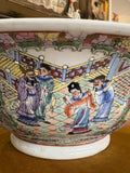 Large 20th Century Chinese Famille Rose Jug and Bowl