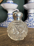 Small Antique Edward VII Silver Top Crystal Scent Bottle – Birmingham 1908
