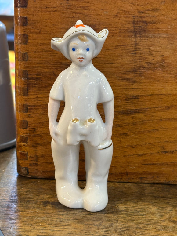 Polonnoe Young Budenovets Boy porcelain figurine, USSR