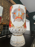 Large Soviet Baranovka Porcelain Vase – 1985 Victory Anniversary Commemorative, 26.5cm