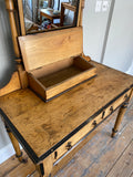 Victorian Pine Washstand – Elegant Antique with Tiltable Mirror